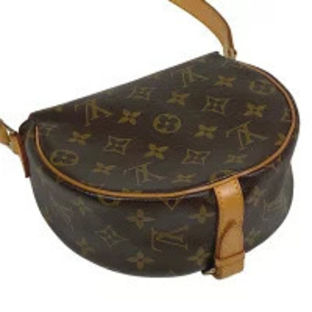 Louis Vuitton Crossbody Monogram Clutch Tambourin Shoulder Brown Bag